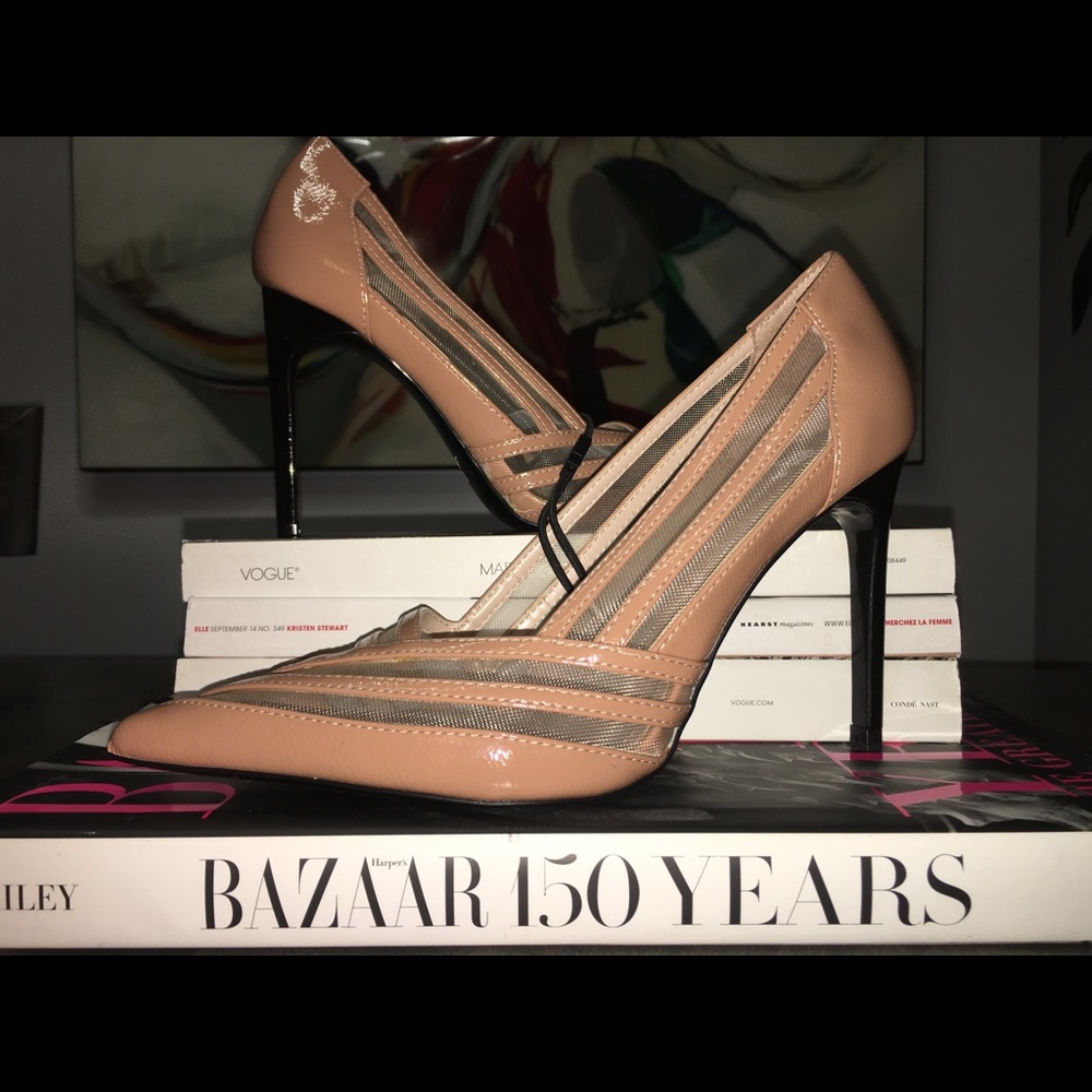 Mesh Detail 4” Heels
